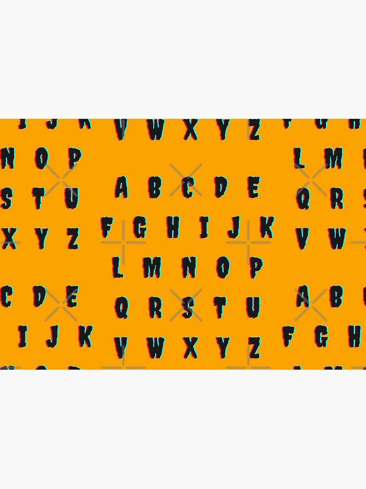 Creepy Alphabet abcdefghijklmnopqrstuvwxyz