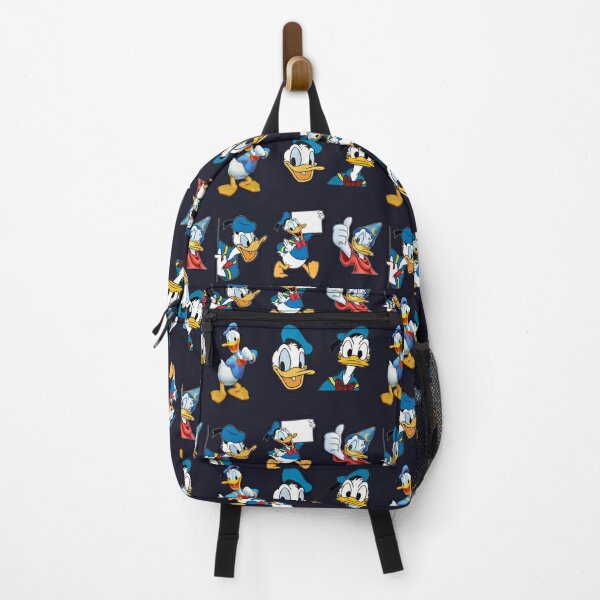 Disney Mickey Donald Duck Graffiti Canvas Backpack Rucksack School Bag  Pocket Inspired by You.