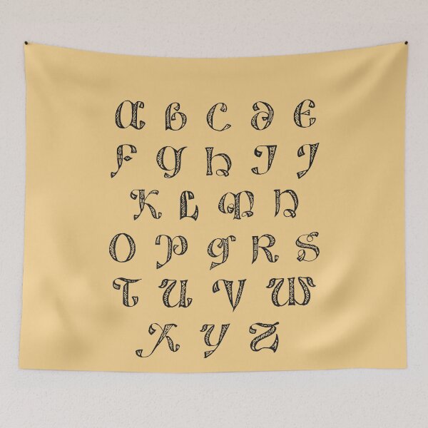 Item preview, Medieval Alphabet abcdefghijklmnopqrstuvwxyz designed and sold by OnlyGoodVibesZ.
