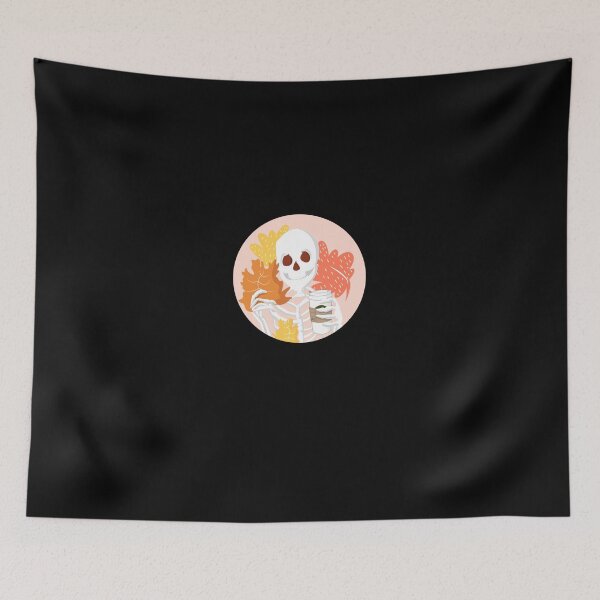 Item preview, Skeleton Excited for Fall with Pumpkin Spice Late designed and sold by HerbertSkidmore.