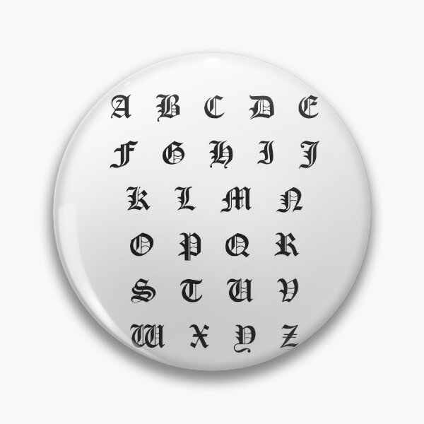Item preview, Gothic Alphabet abcdefghijklmnopqrstuvwxyz designed and sold by OnlyGoodVibesZ.