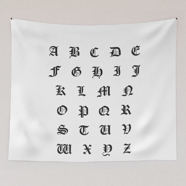 Item preview, Gothic Alphabet abcdefghijklmnopqrstuvwxyz designed and sold by OnlyGoodVibesZ.