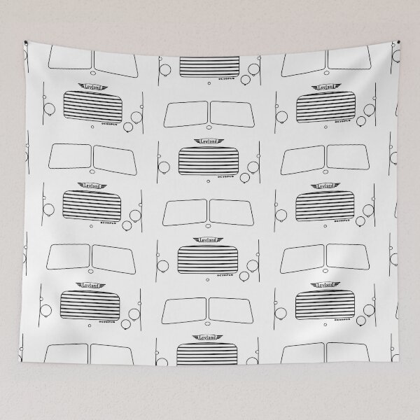 Item preview, Leyland Octopus classic 1960s lorry black outline graphic designed and sold by soitwouldseem.