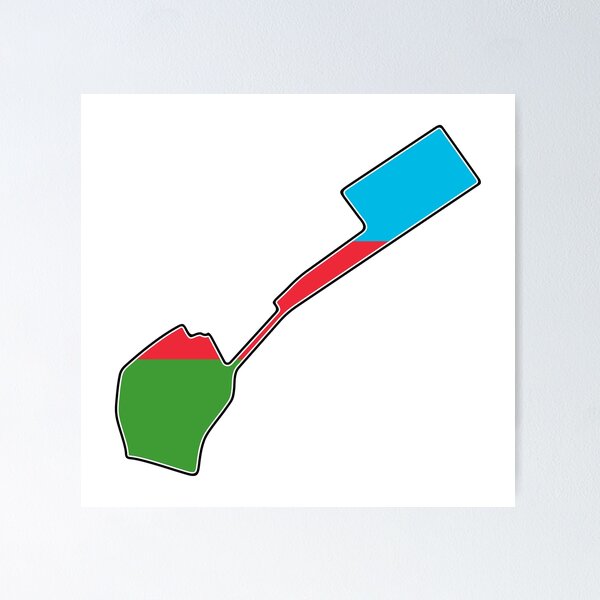 Item preview, Baku City Circuit [flag] designed and sold by MS80 design.