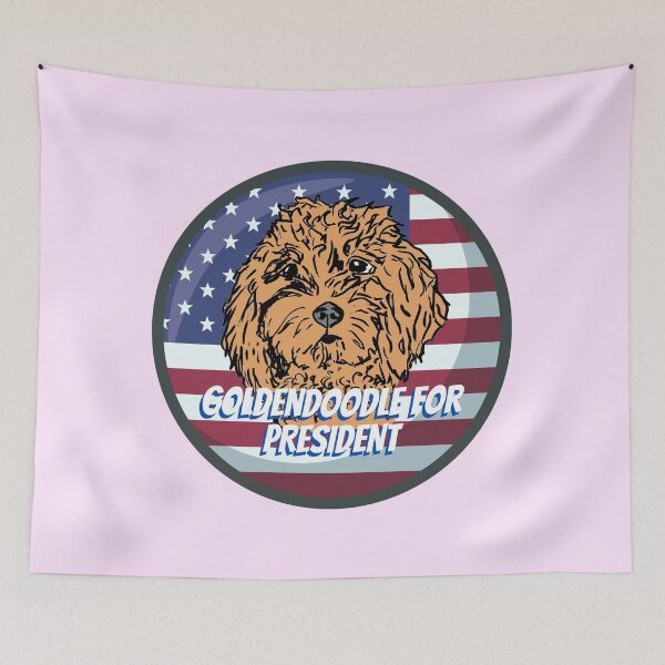Item preview, Goldendoodle for president designed and sold by NinaBetterNot.