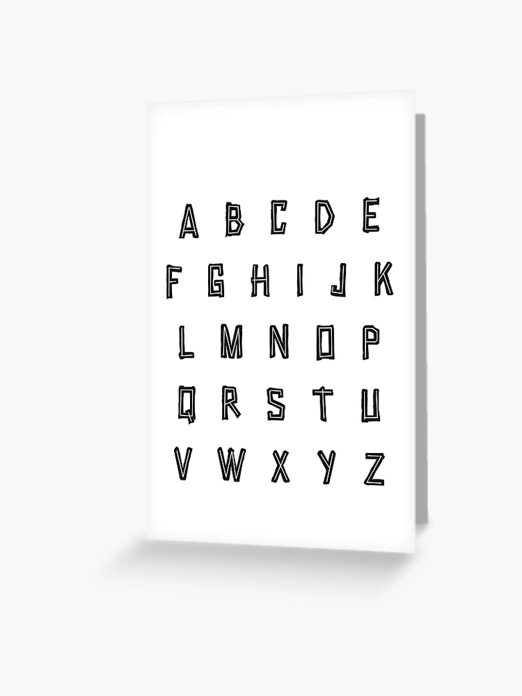 Tiki Alphabet abcdefghijklmnopqrstuvwxyz