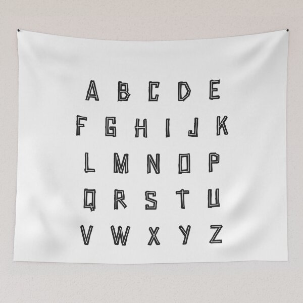 Item preview, Tiki Alphabet abcdefghijklmnopqrstuvwxyz designed and sold by OnlyGoodVibesZ.
