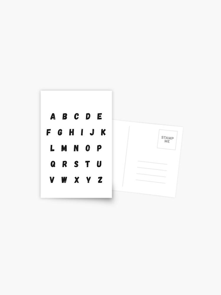 Comic distressed Alphabet abcdefghijklmnopqrstuvwxyz