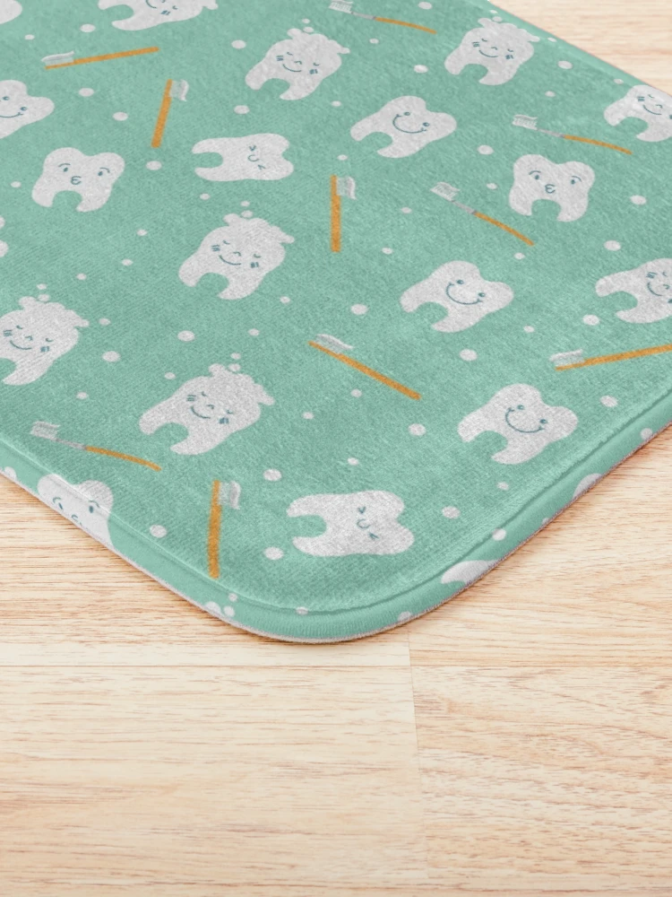 Thumbnail 3 of 6, Bath Mat, Teeth designed and sold by MaskForTask.