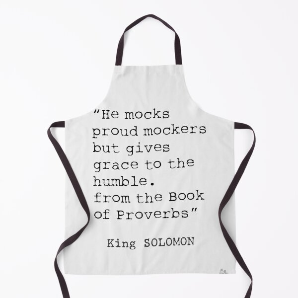 Item preview, He mocks proud mockers but ... Solomon quote 13 designed and sold by Ariana Mila - Awesome quotes.