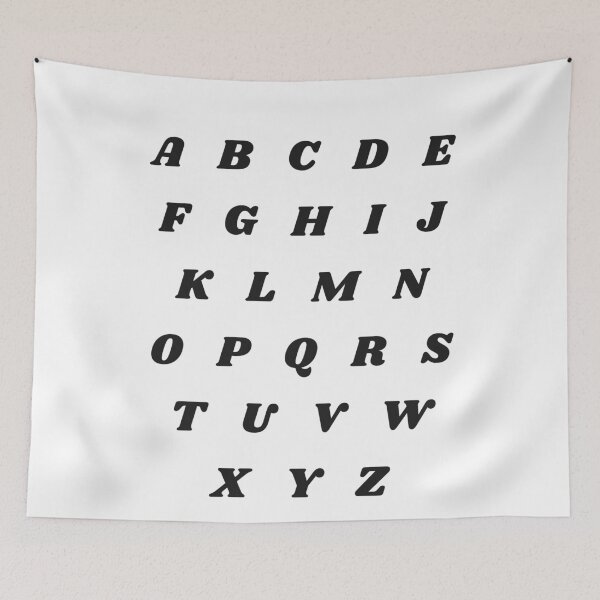 Item preview, Groovy Alphabet abcdefghijklmnopqrstuvwxyz designed and sold by OnlyGoodVibesZ.