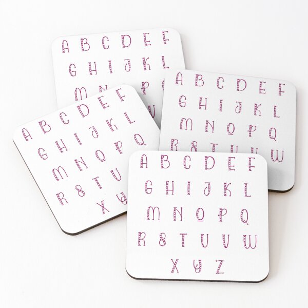 Item preview, Cute purple floral Alphabet abcdefghijklmnopqrstuvwxyz designed and sold by OnlyGoodVibesZ.