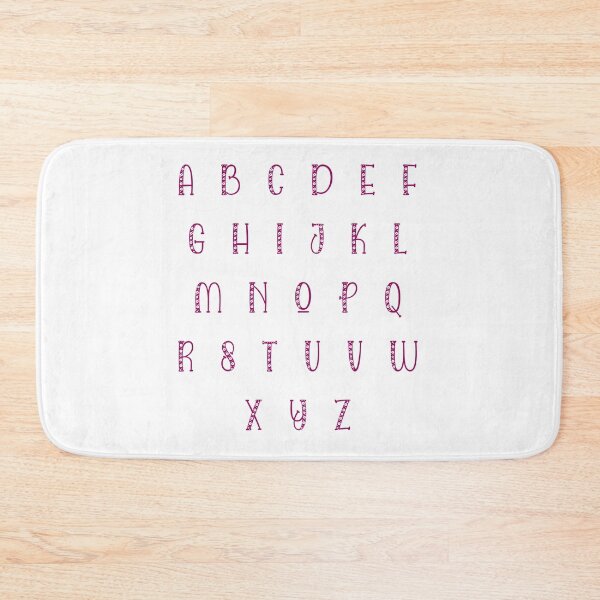 Item preview, Cute purple floral Alphabet abcdefghijklmnopqrstuvwxyz designed and sold by OnlyGoodVibesZ.