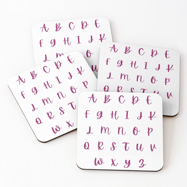 Item preview, Cute purple aesthetic Alphabet abcdefghijklmnopqrstuvwxyz designed and sold by OnlyGoodVibesZ.