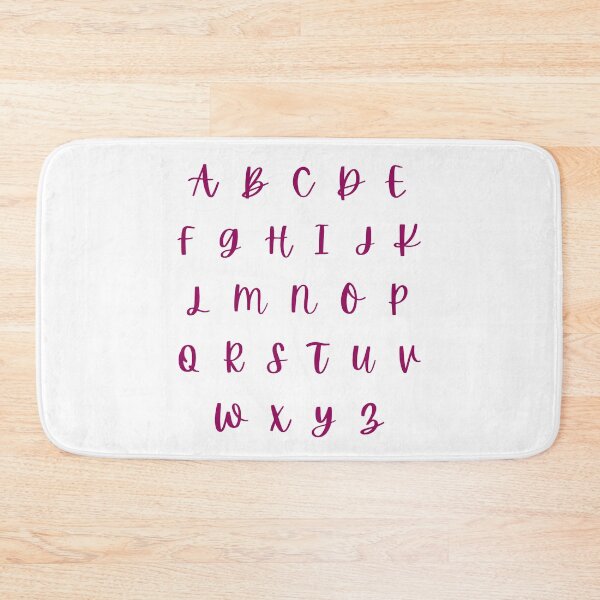 Item preview, Cute purple aesthetic Alphabet abcdefghijklmnopqrstuvwxyz designed and sold by OnlyGoodVibesZ.