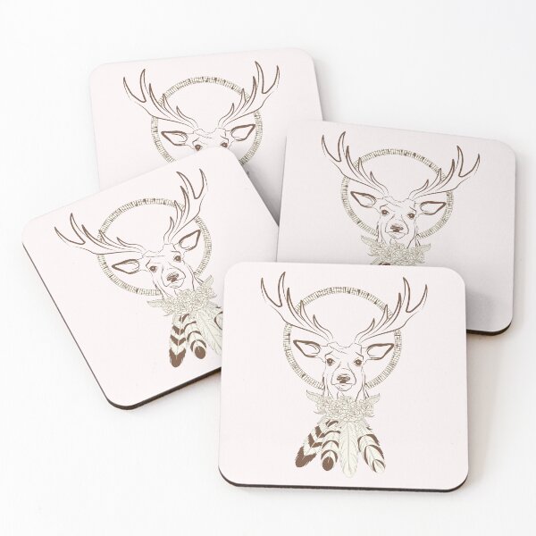 Item preview, Deer with dream catcher designed and sold by urbanstore69.