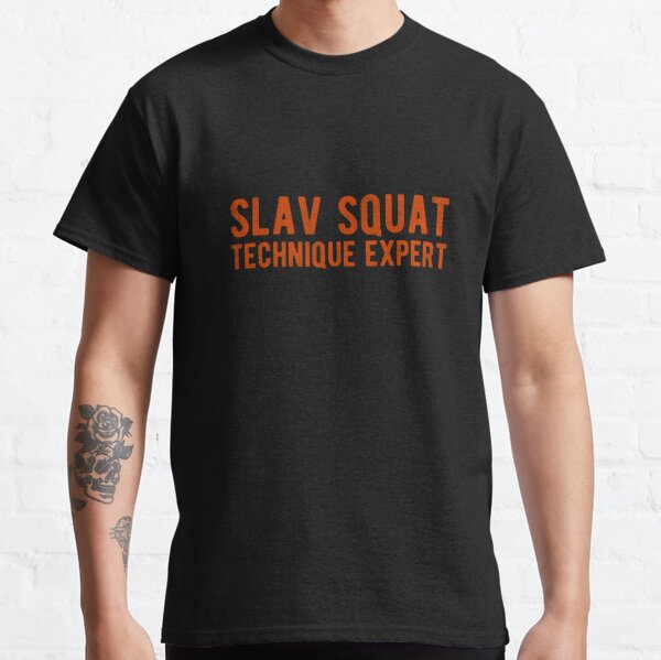 Slav squat - Slav - Three stripes - slavic design Men's T-Shirt