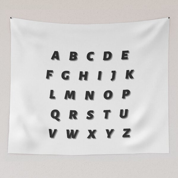 Item preview, Shadow Alphabet abcdefghijklmnopqrstuvwxyz designed and sold by OnlyGoodVibesZ.