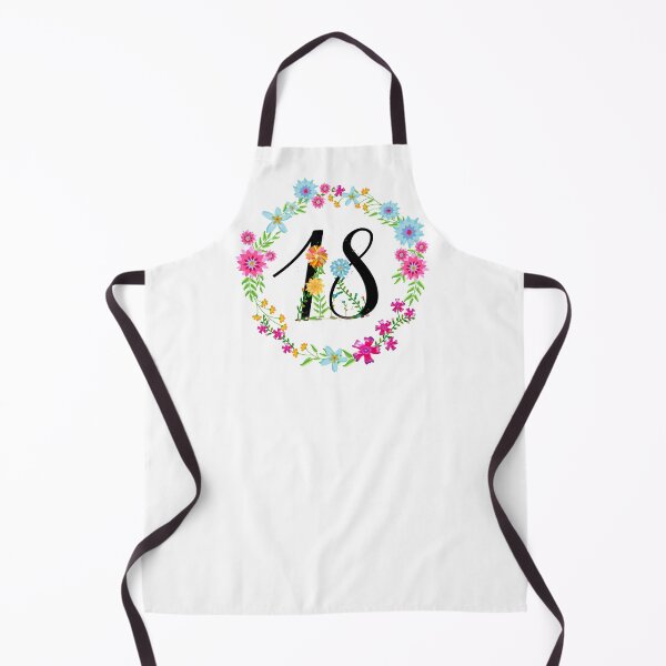 Item preview, Floral Number 18 Eighteen designed and sold by BleuSky.