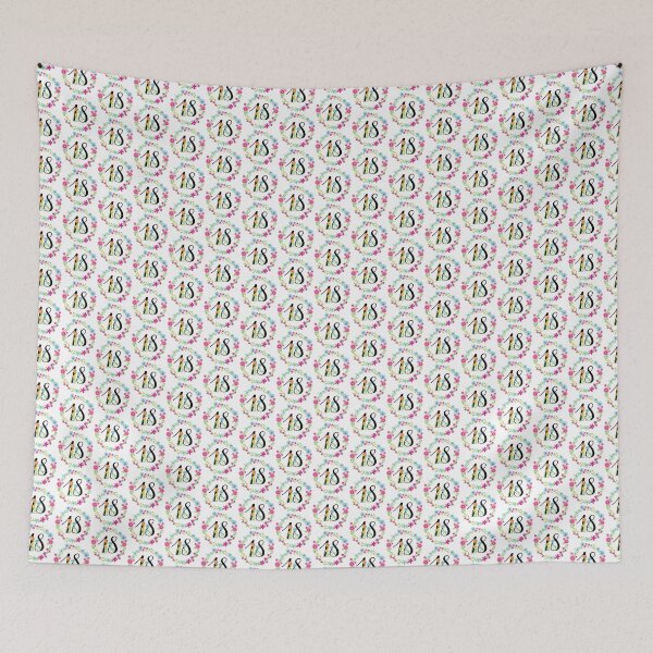 Item preview, Floral Number 18 Eighteen designed and sold by BleuSky.