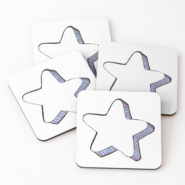 Item preview,  Star With Pink And Blue Watercolor Print designed and sold by KatharineArt.