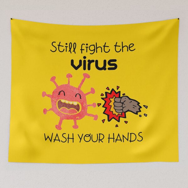 Item preview, Virus fight - WASH YOUR HANDS designed and sold by OMdesign10.