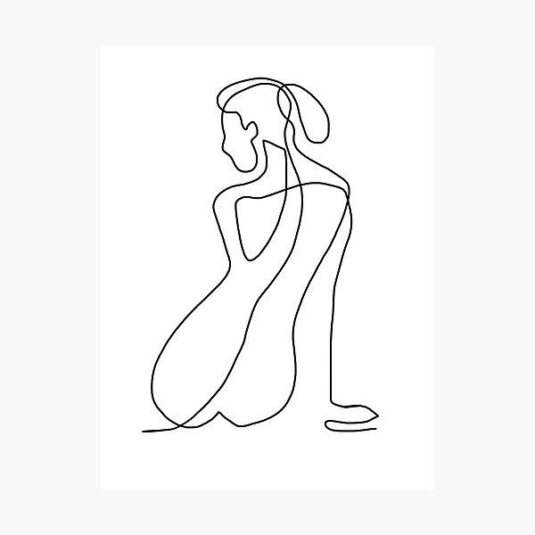 Item preview, Female Form designed and sold by latifatlineart.