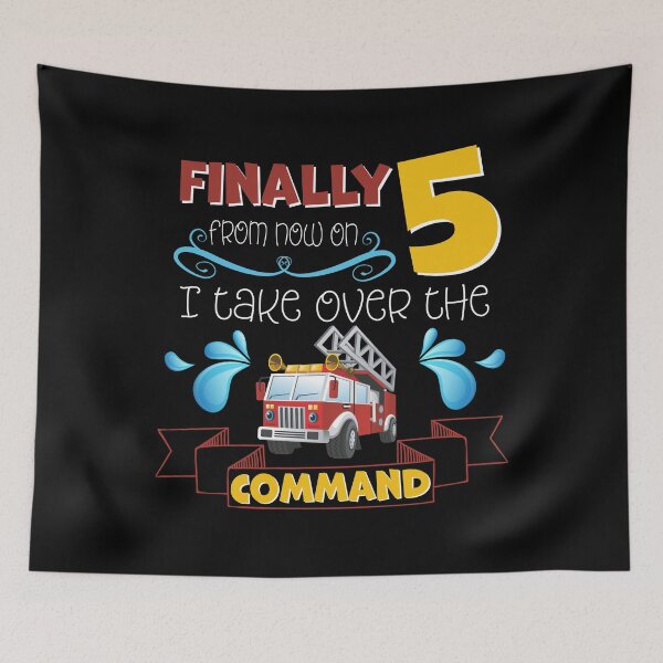 Item preview, Children's clothing, fire brigade for 5th birthday 5 years designed and sold by honksunited.