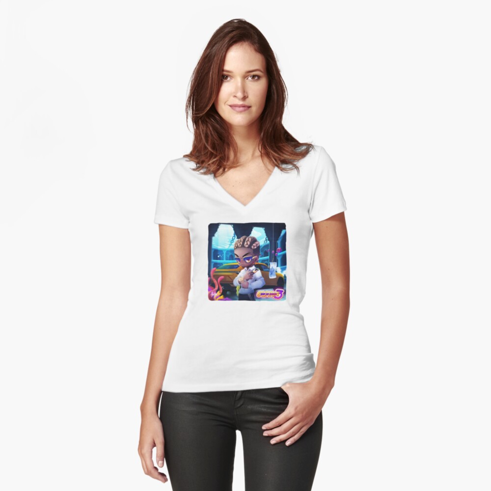 Item preview, Fitted V-Neck T-Shirt designed and sold by 11yke.