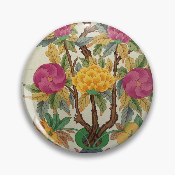 Item preview, Peony vase C type : Minhwa-Korean traditional/folk artPeony vase A type : Minhwa-Korean traditional/folk art designed and sold by minsillust.