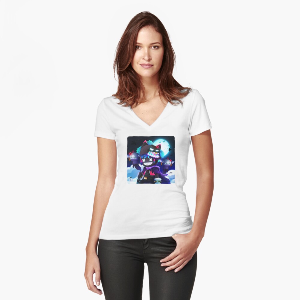 Item preview, Fitted V-Neck T-Shirt designed and sold by 11yke.