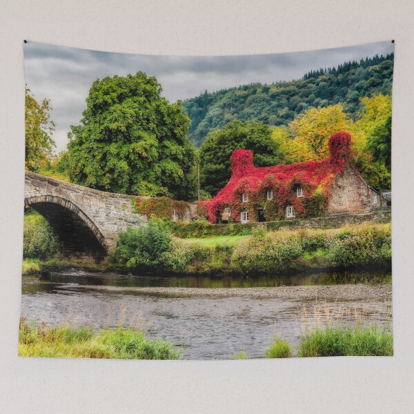 Item preview, Llanrwst Bridge and Tea Room Panorama designed and sold by AJEvans.