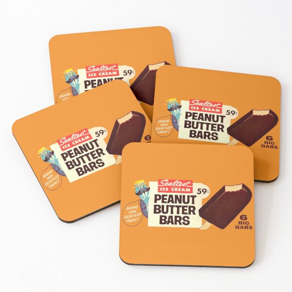 Item preview, PEANUT BUTTER ICE CREAM BARS - PACKAGING designed and sold by ThrowbackAds.