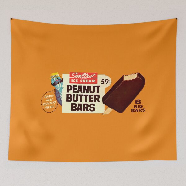 Item preview, PEANUT BUTTER ICE CREAM BARS - PACKAGING designed and sold by ThrowbackAds.