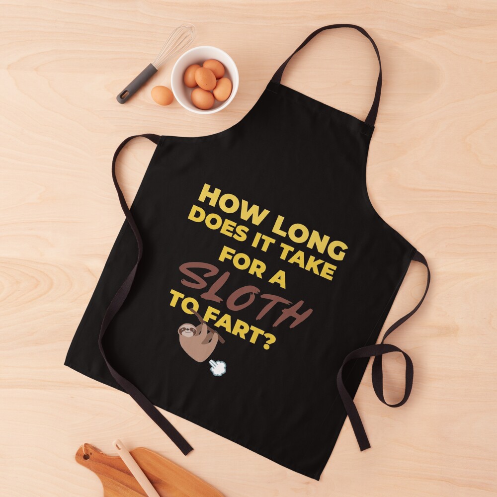 Sloth Fart Apron