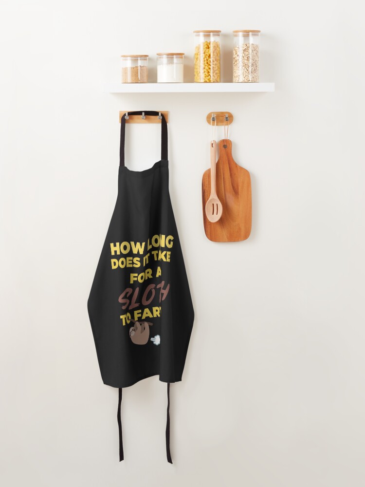 Alternate view of Sloth Fart Apron
