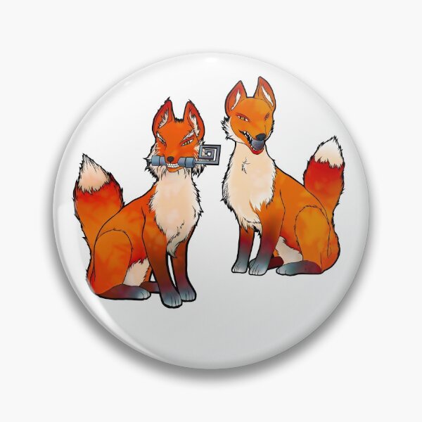 Item preview, Inari shrine foxes designed and sold by IllustrateLaw.