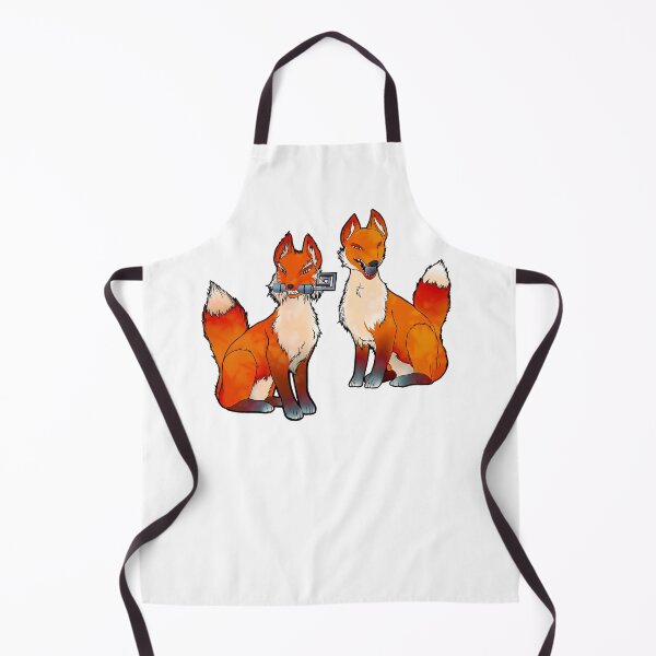 Item preview, Inari shrine foxes designed and sold by IllustrateLaw.