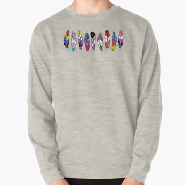 Pride Feathers Pullover Sweatshirt
