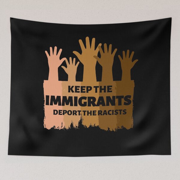 Item preview, Keep The Immigrants Deport The Racists designed and sold by Combistudios.