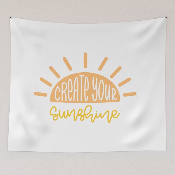 Item preview, Create Your Sunshine - inspirational quote designed and sold by box-of-colors.