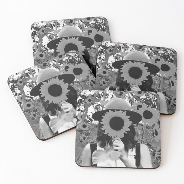 Item preview, Girl with Yellow Sunflower - Black & White designed and sold by KavishJ.