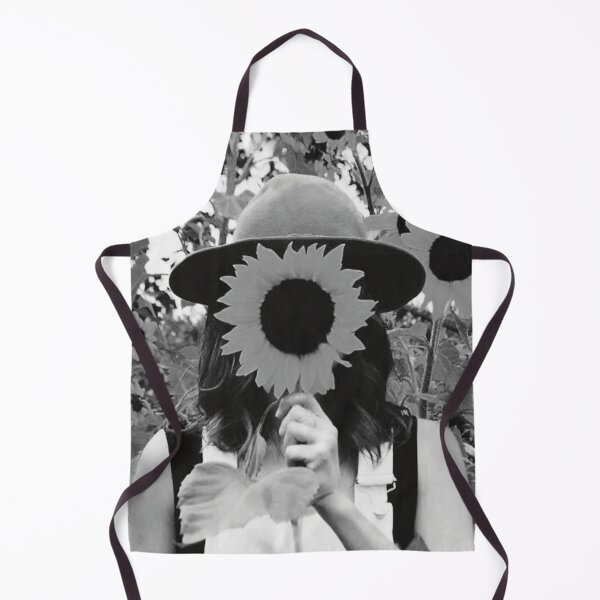 Item preview, Girl with Yellow Sunflower - Black & White designed and sold by KavishJ.