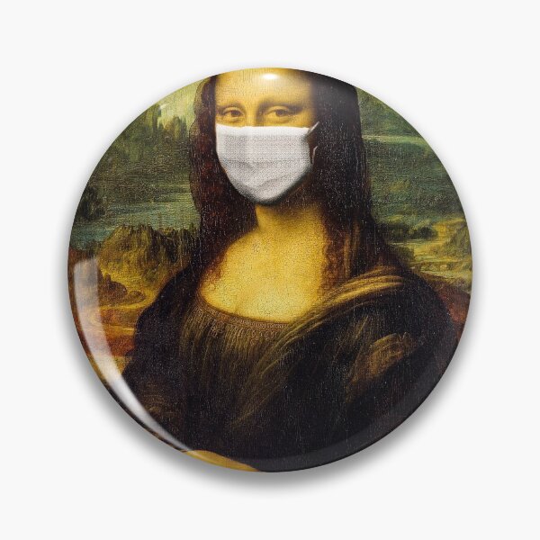 Item preview, Mona Lisa with Face Mask Stop Covid 19  designed and sold by covenapparel.