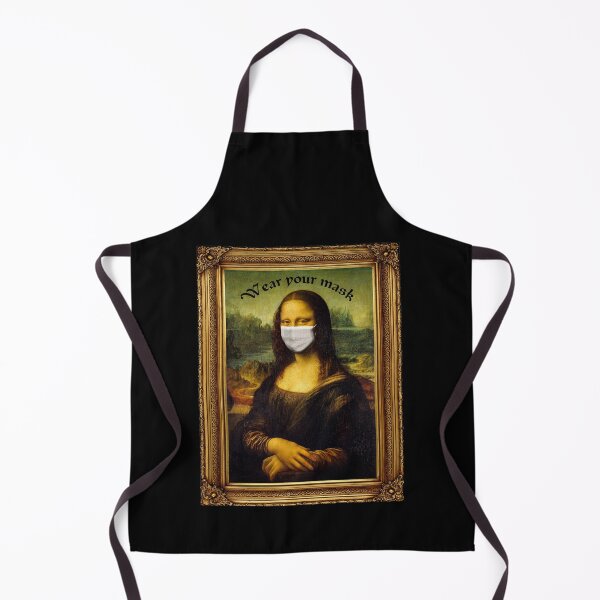 Item preview, Mona Lisa with Face Mask Stop Covid 19 designed and sold by covenapparel.