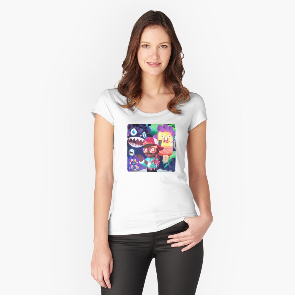 Item preview, Fitted Scoop T-Shirt designed and sold by 11yke.