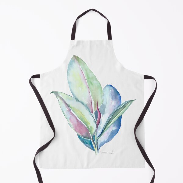 Item preview, Rubber plant, Ficus elastica Watercolour designed and sold by TheArtOfNata.