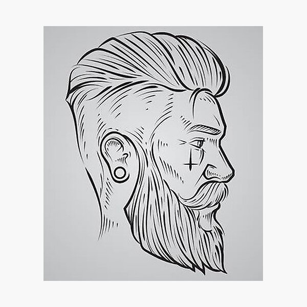 DRAWING A MAN WITH BEARD - YouTube