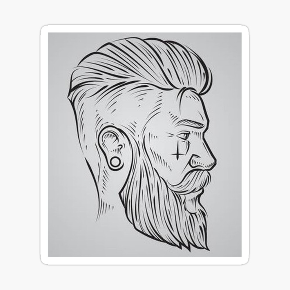 Beard Drawing Realistic - Drawing Skill