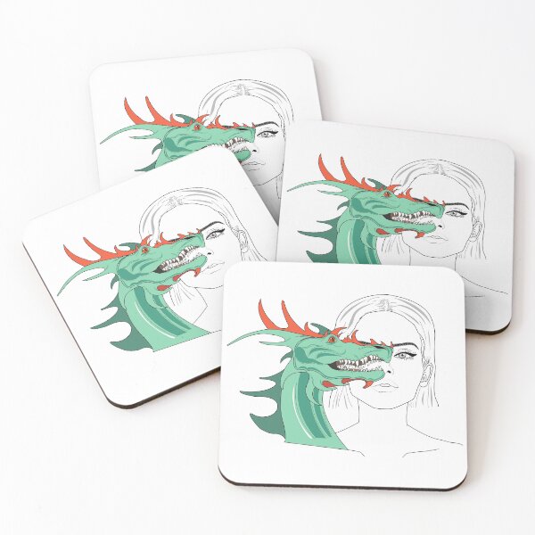 Item preview, Lady and Dragon Faces  designed and sold by SGS-.